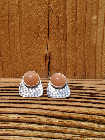 Oregon Sunstone Fan Earrings